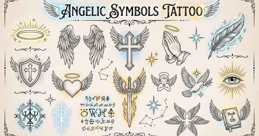 Angelic Symbols Tattoo